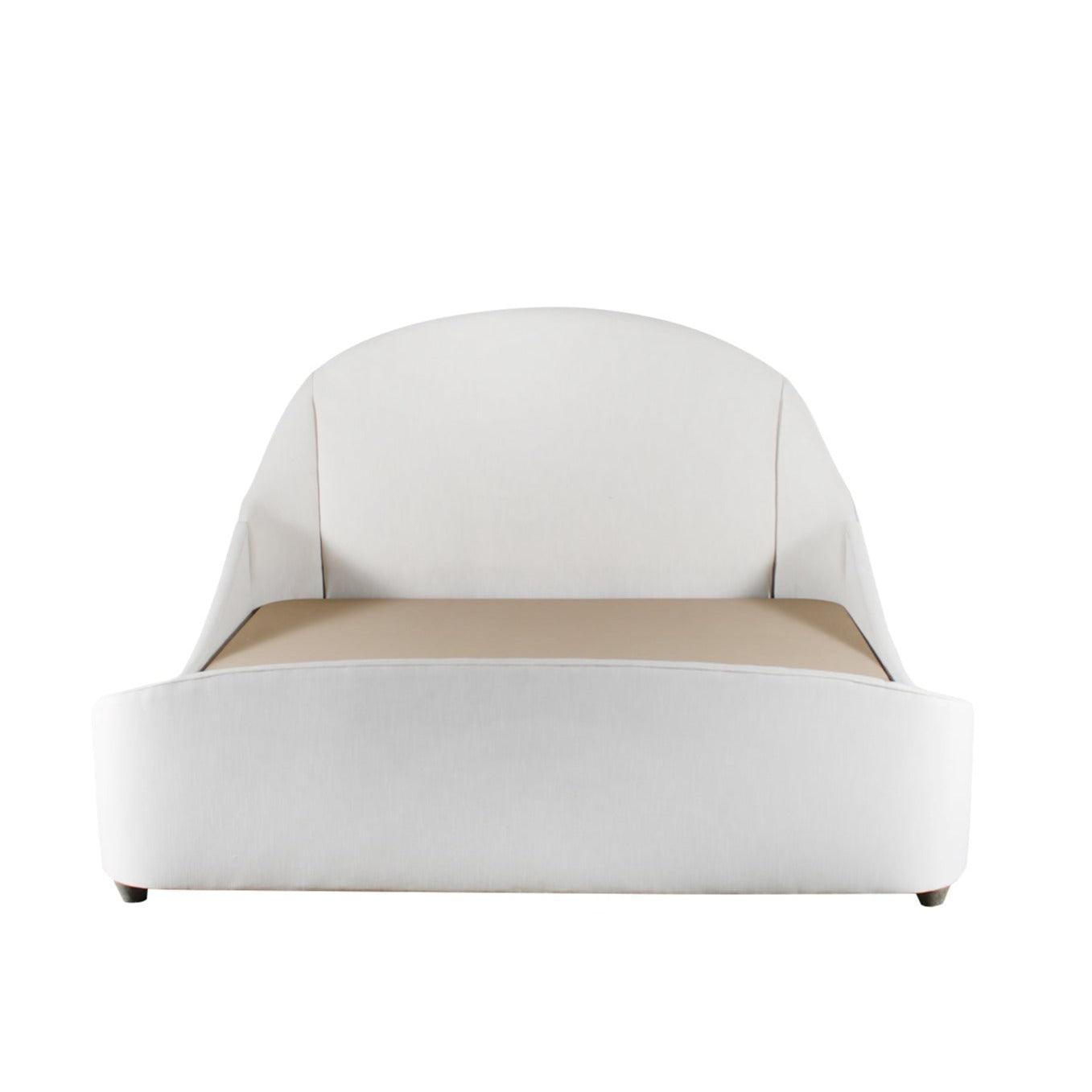 Modern Curved Upholstered Bed - Belle Escape