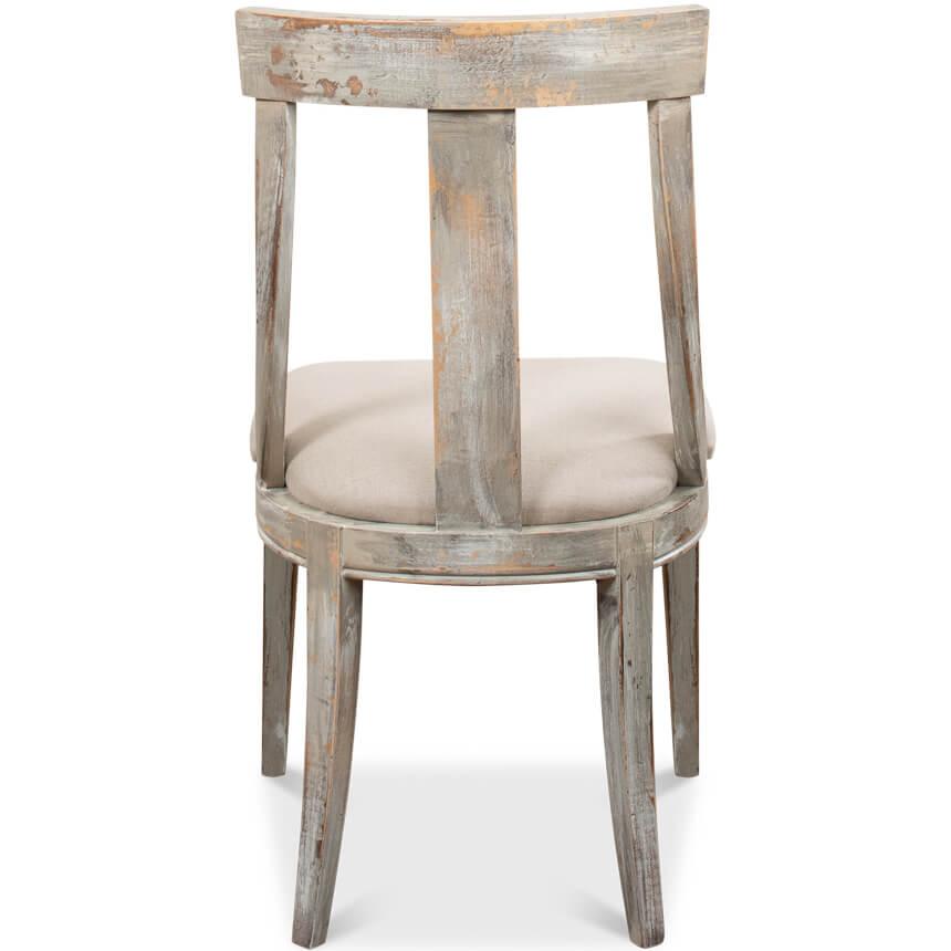 Modern Farmhouse Gray Slope Arm Chairs - Belle Escape
