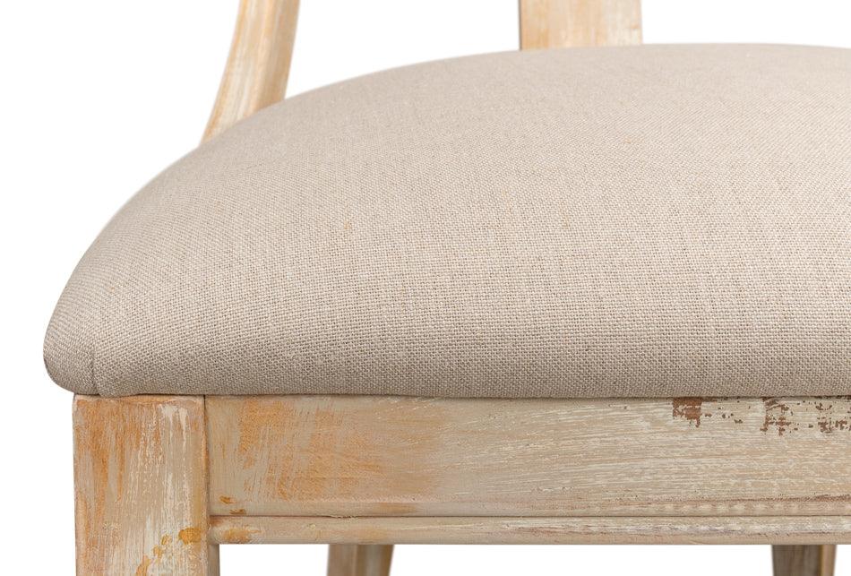 Modern Farmhouse Taupe Slope Arm Chairs - Belle Escape