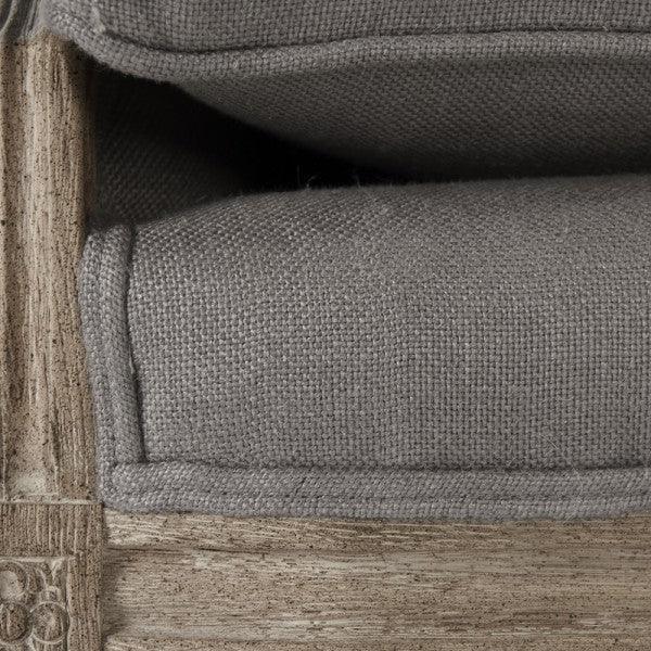 Modern Gray French Louis Sofa - Belle Escape