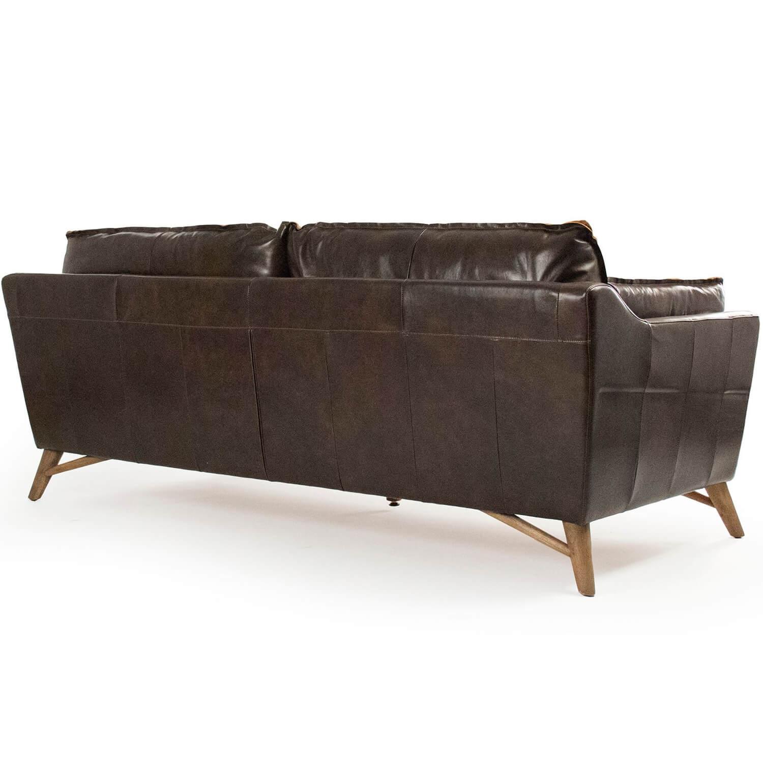 Modern Leather Jacket Sofa - Belle Escape