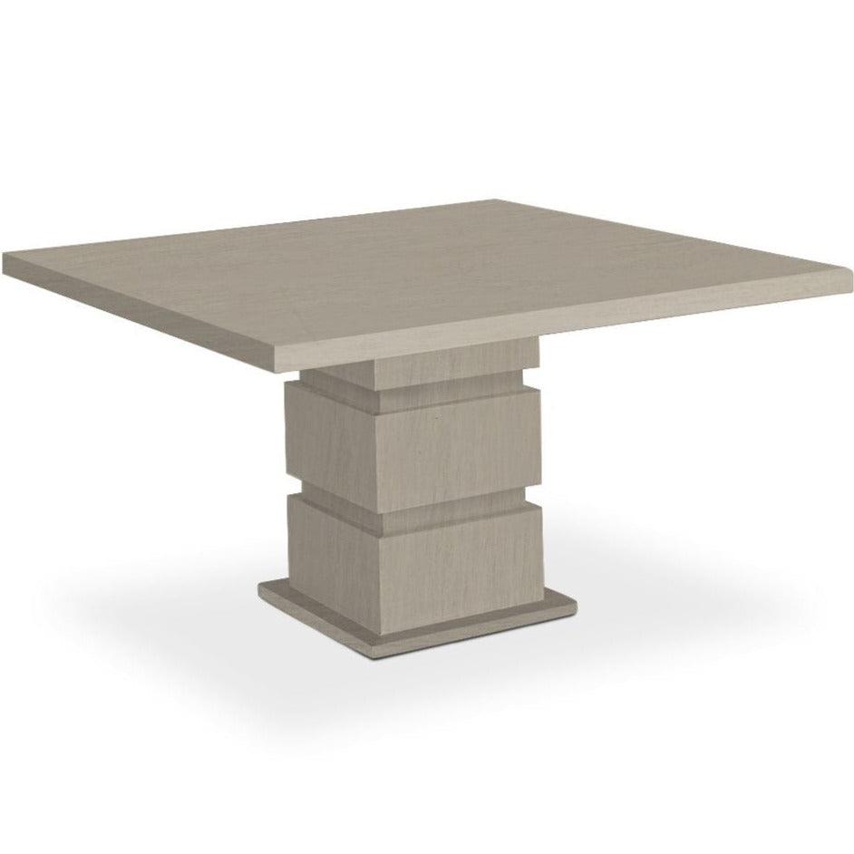 Modern Slab Pedestal Dining Table - Belle Escape