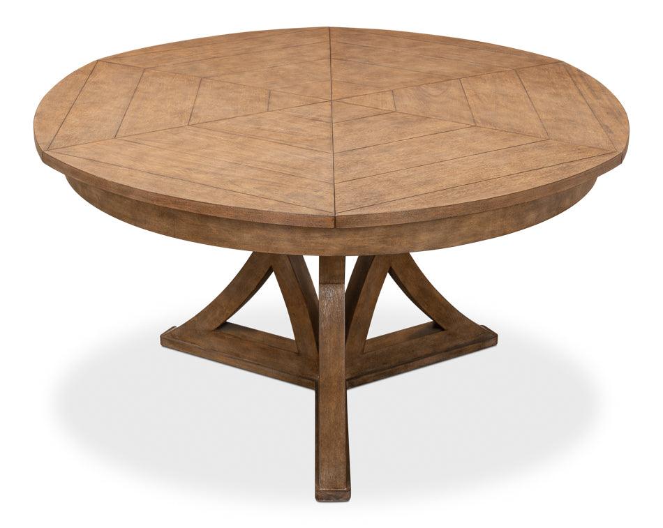 Muted Fossil Casual Jupe Dining Table - Belle Escape