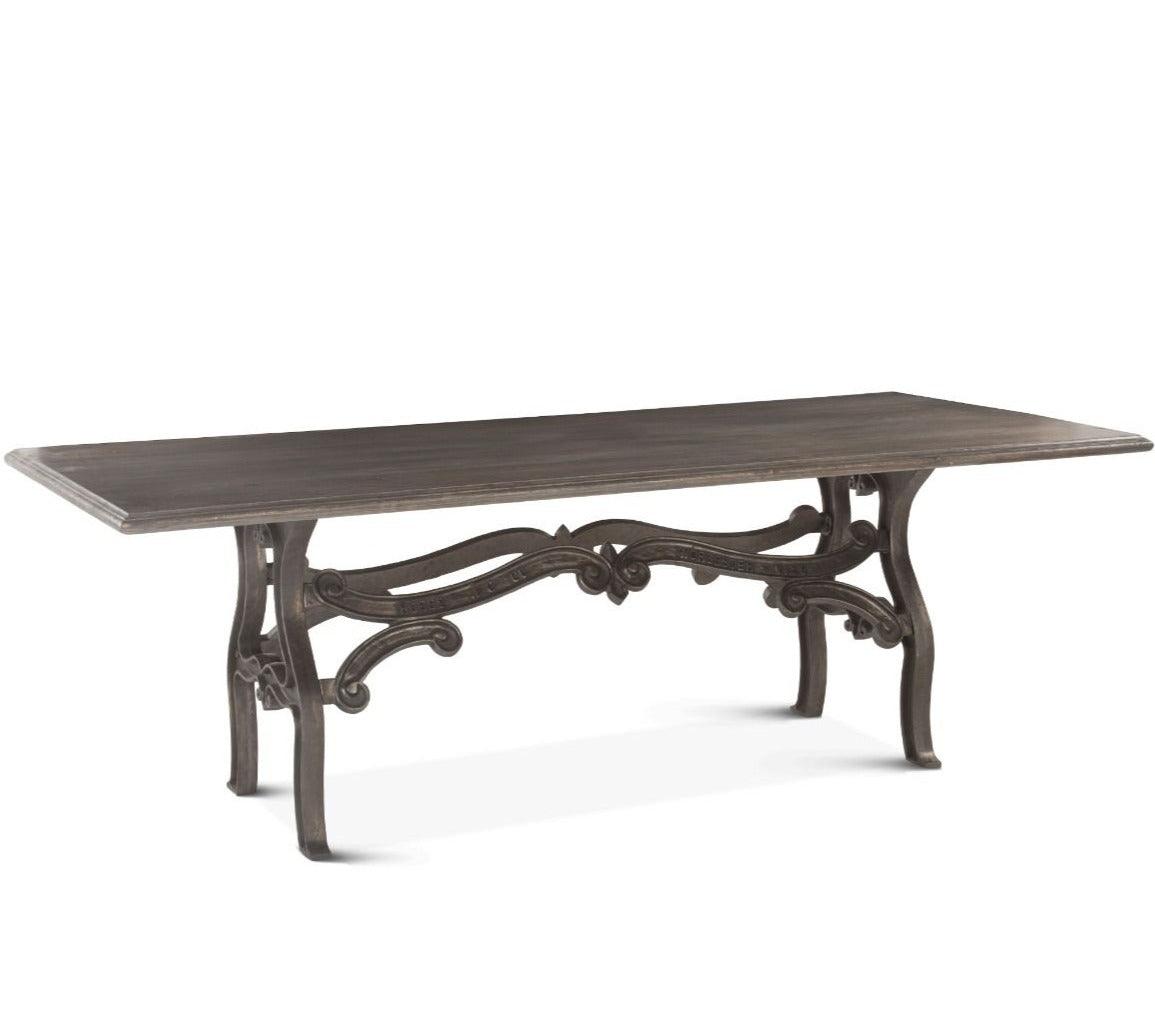 Nantes Iron Scroll Dining Table - Belle Escape