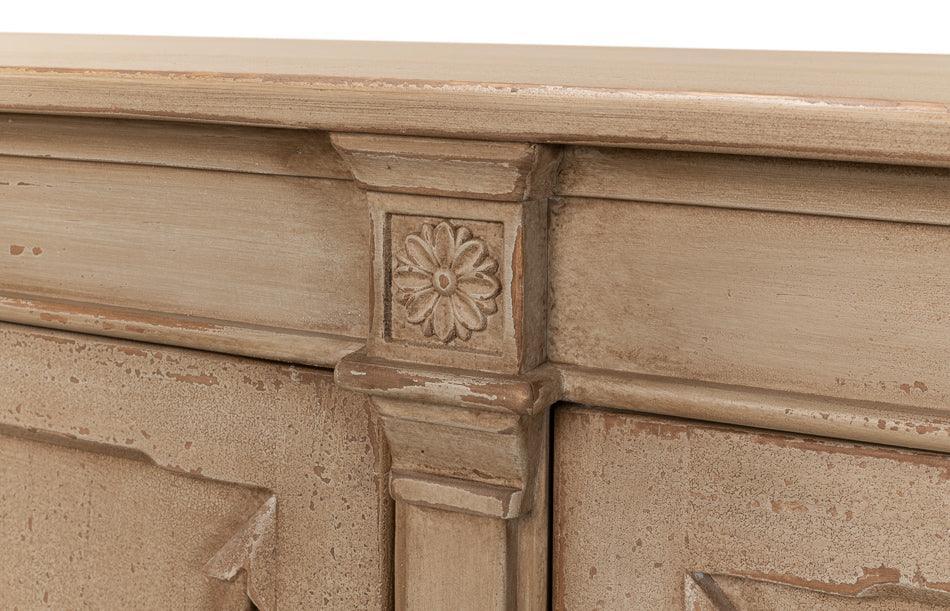 Natural Beige Crossed Arrow Sideboard - Belle Escape