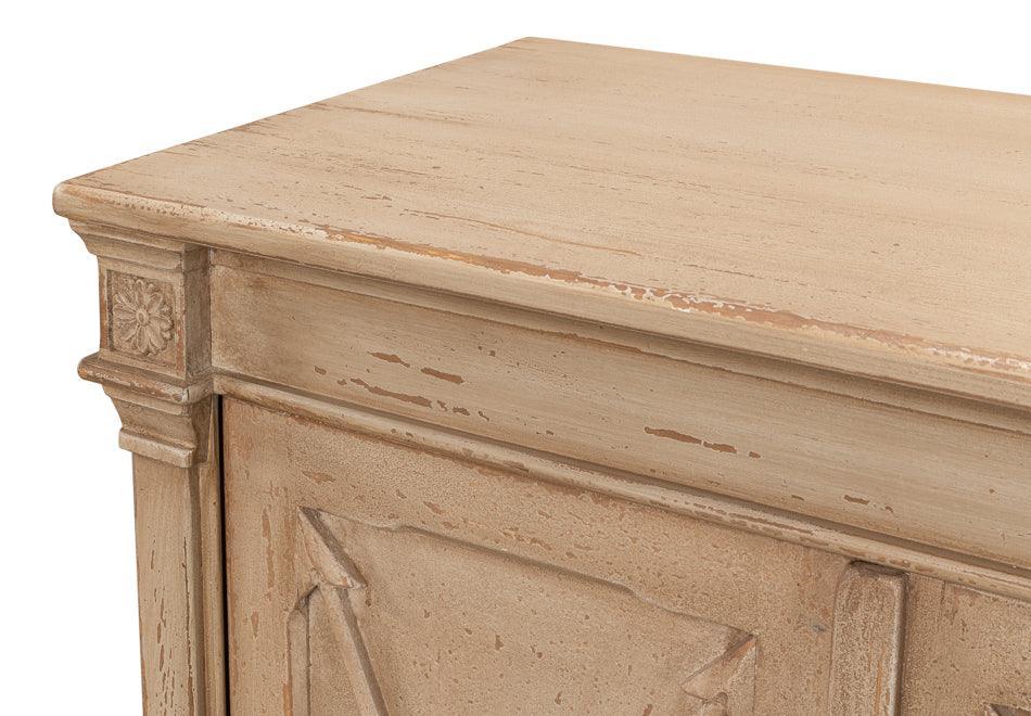 Natural Beige Crossed Arrow Sideboard - Belle Escape