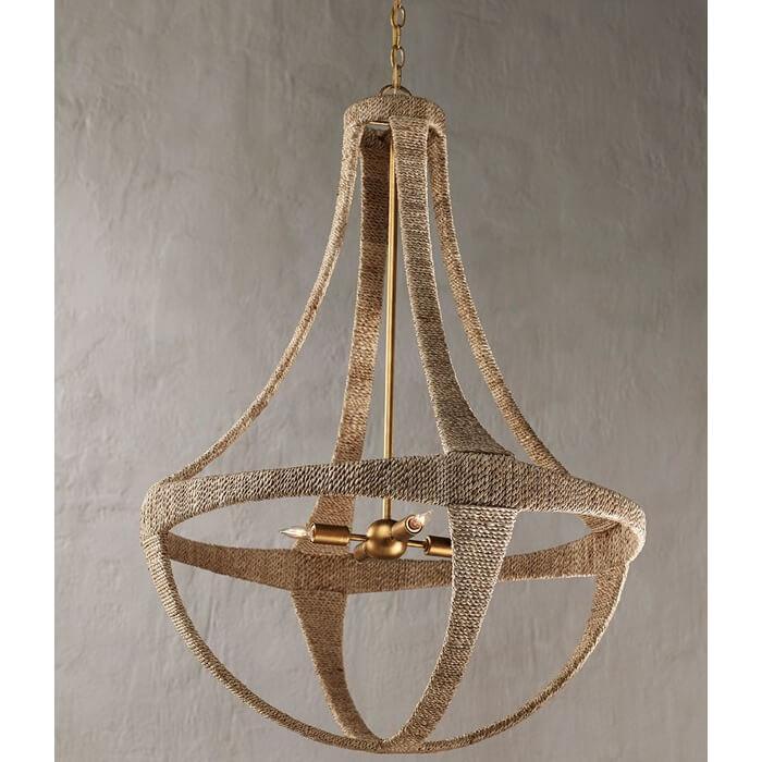 Natural Echo Rope Chandelier - Belle Escape