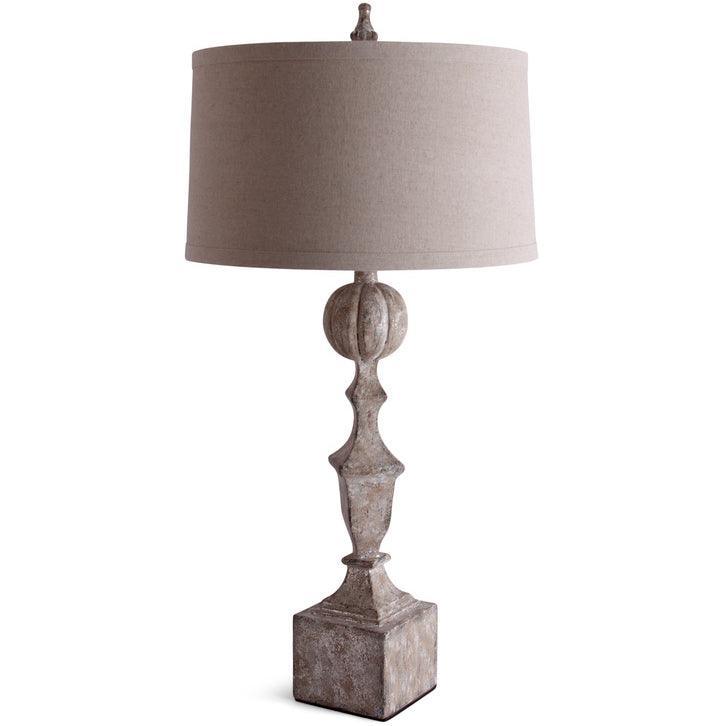 Natural Gesso Composite Table Lamp - Belle Escape