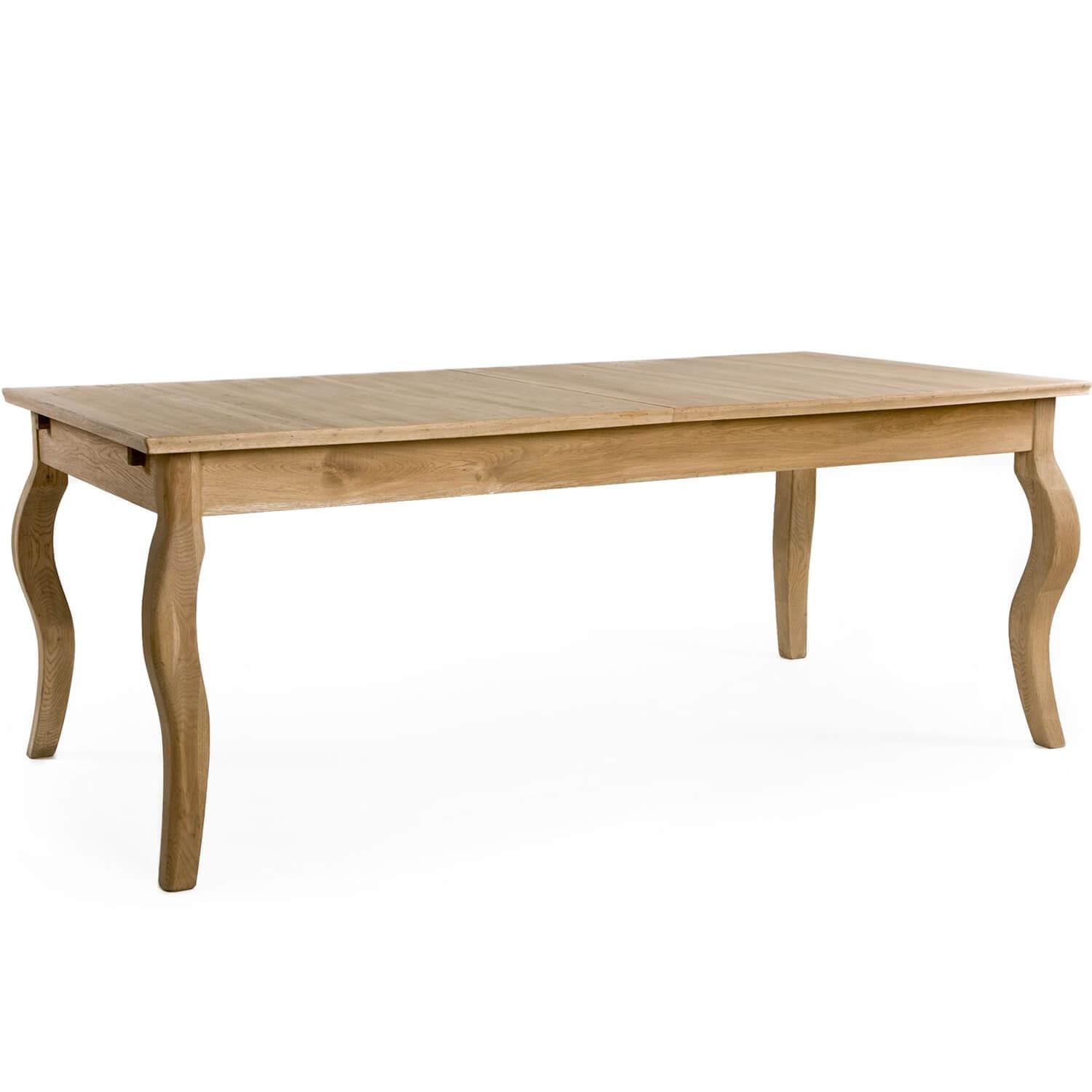 Natural Rhone Oak Dining Table - Extendable - Belle Escape