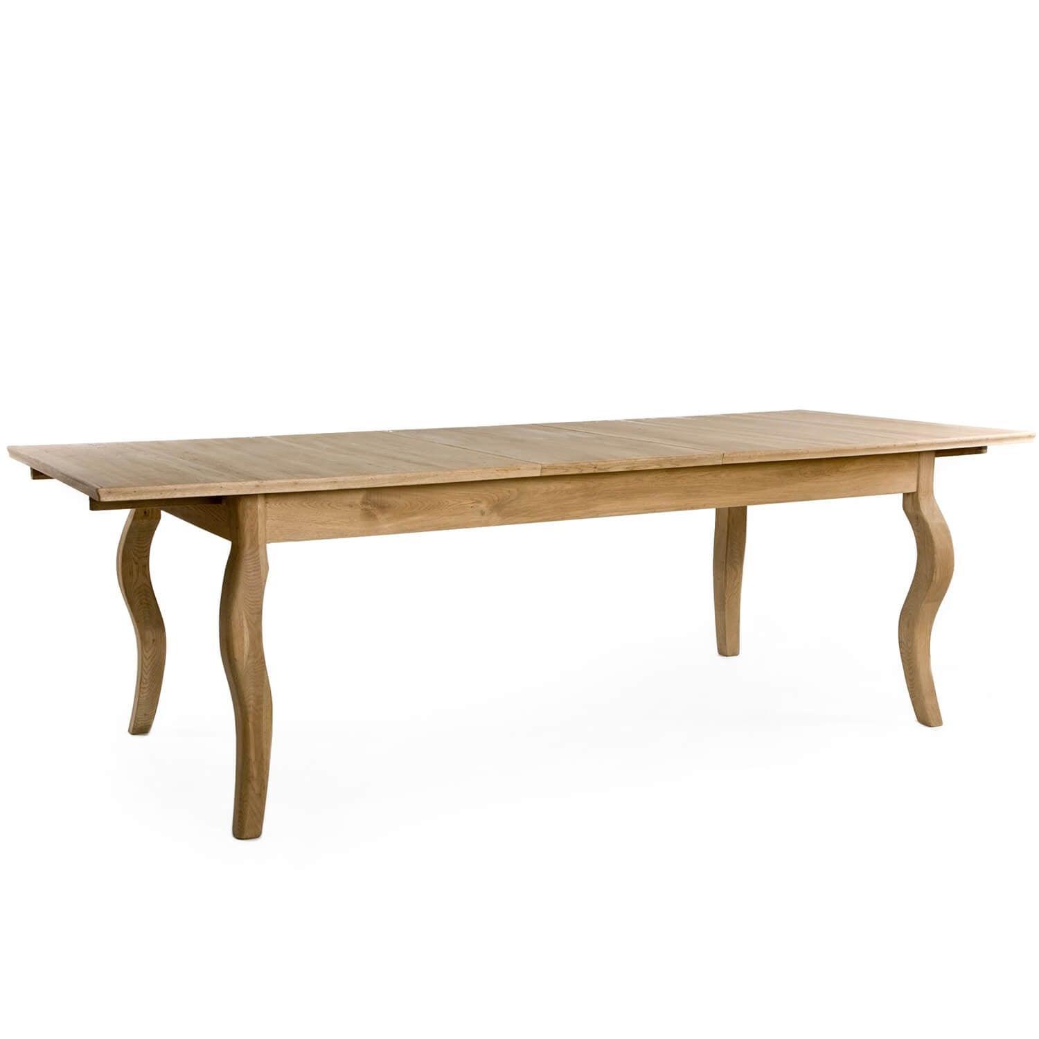 Natural Rhone Oak Dining Table - Extendable - Belle Escape