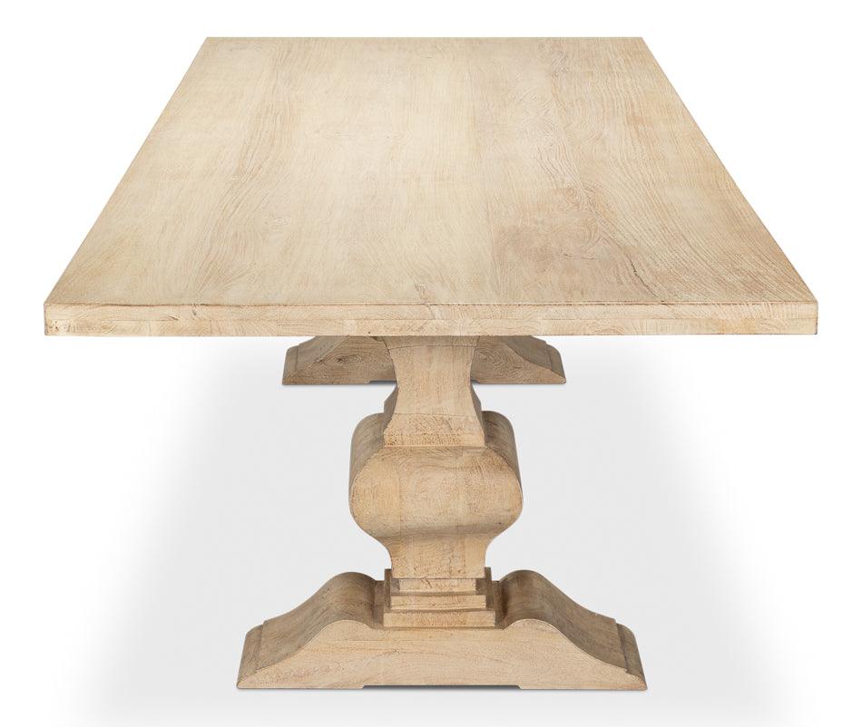 Natural Sienna Pedestal Dining Table - Belle Escape