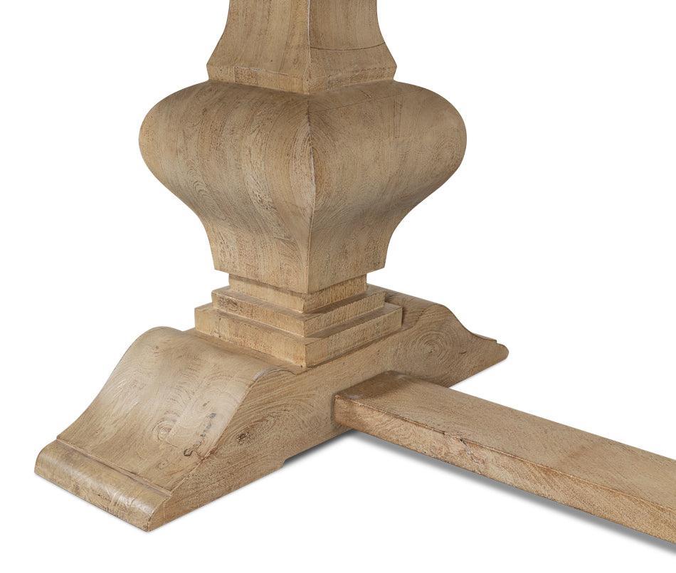 Natural Sienna Pedestal Dining Table - Belle Escape