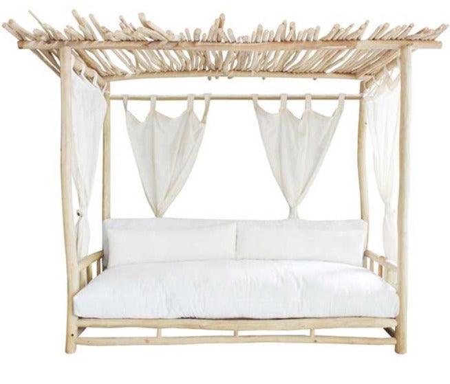 Natural Teak Outdoor Resort Daybed - Belle Escape