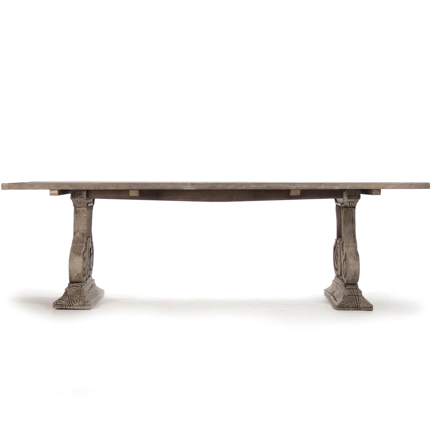 Old World Double Pedestal Dining Table - Belle Escape