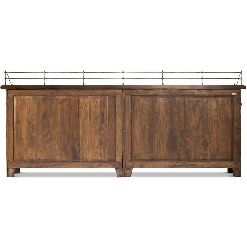 Olde English Long Walnut Sideboard - Belle Escape