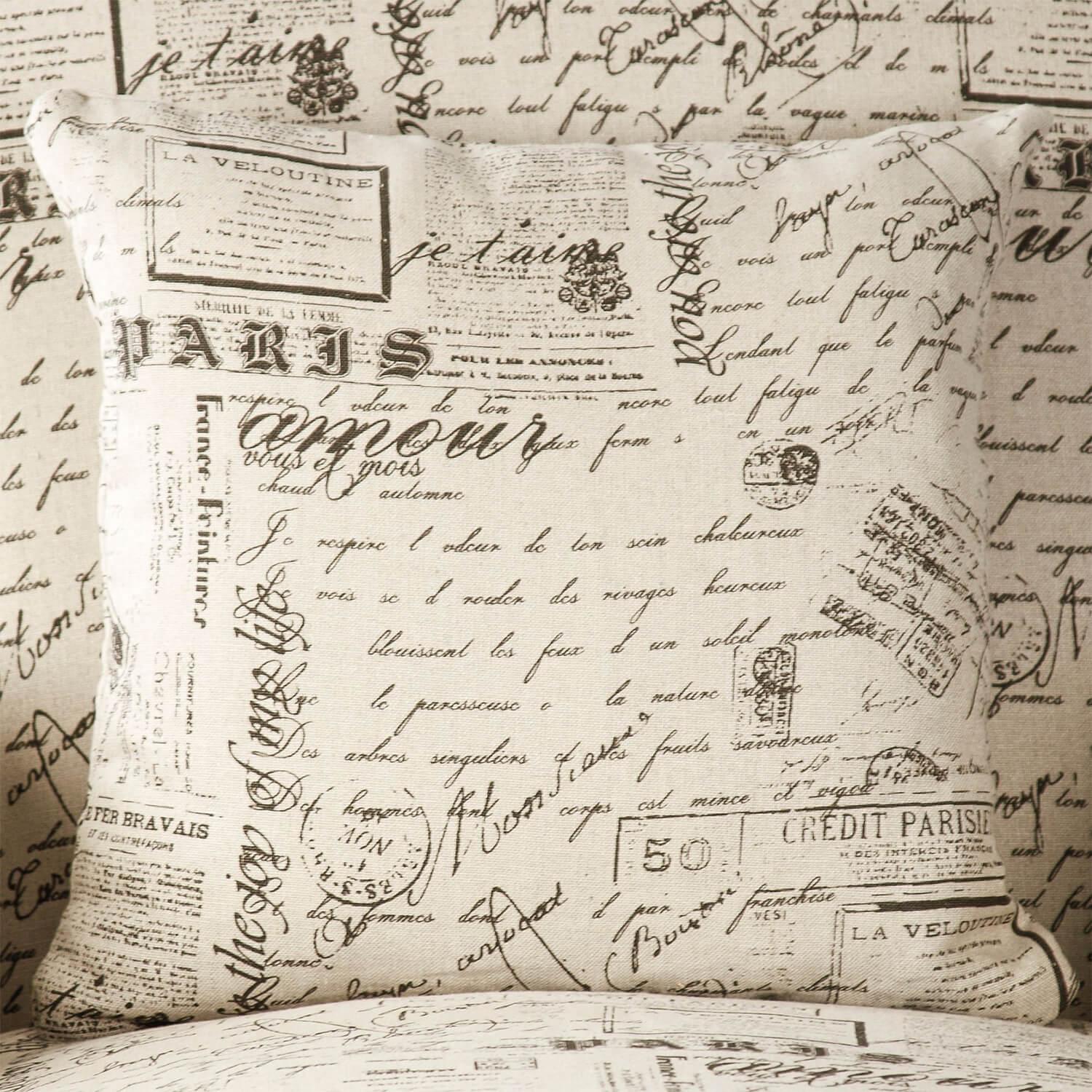 Paris French Script Post Card Chair - Belle Escape