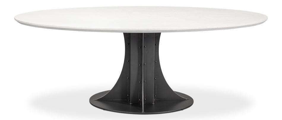 Parisian Chic Oval Dining Table - Belle Escape