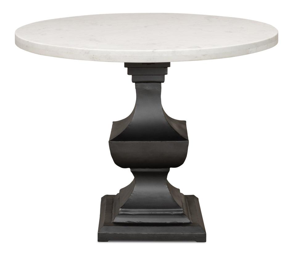 Parisian Round Marble Top Dining Table - 40" Round - Belle Escape