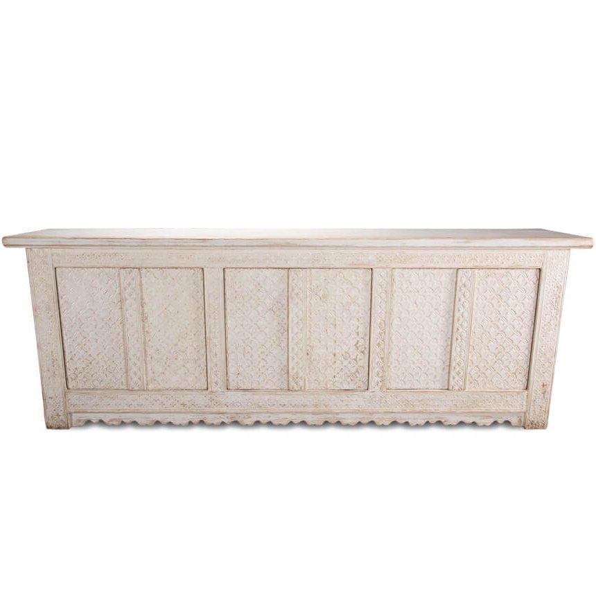 Persian White Distressed Sideboard - Belle Escape