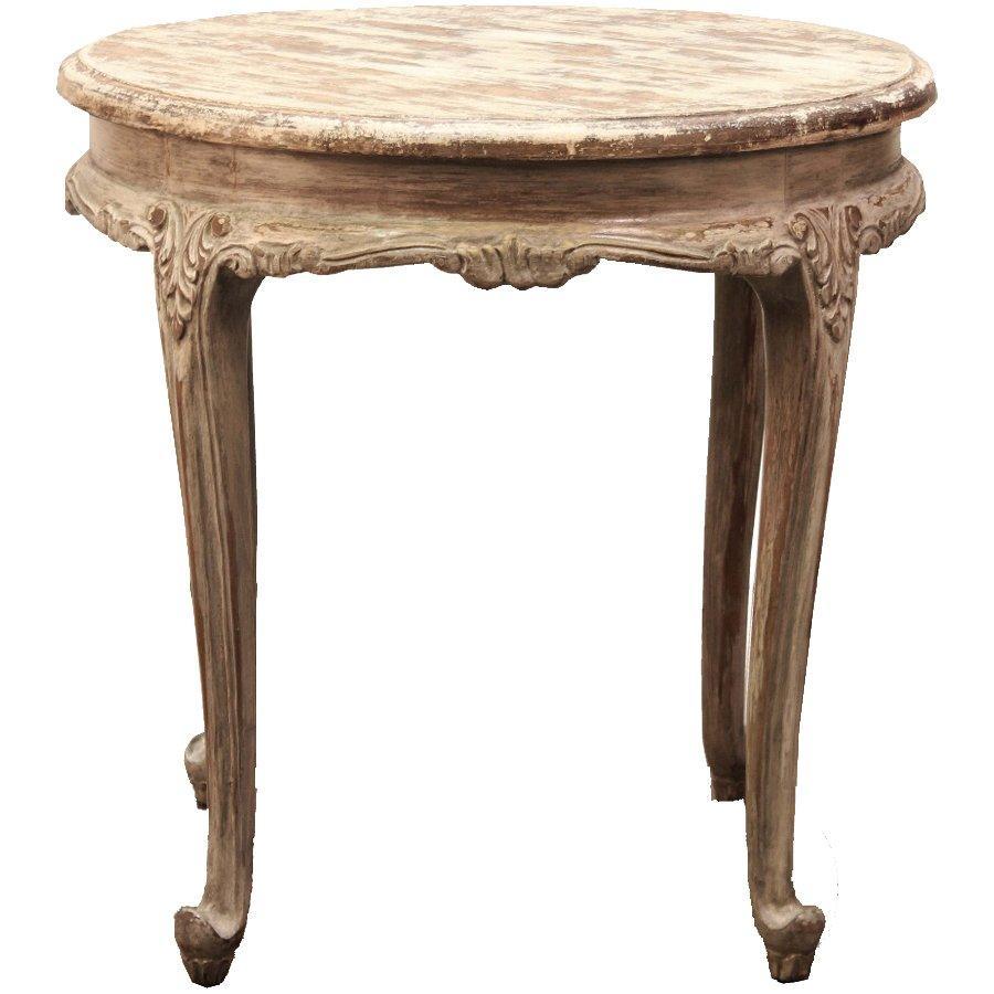 Petite Round French Accent Table - Belle Escape