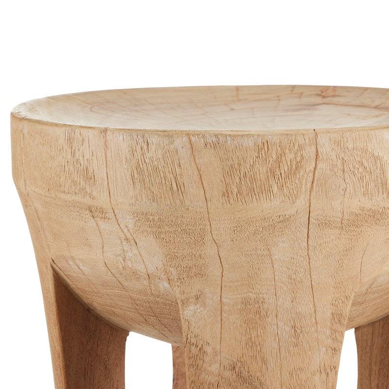 Pia Organic Wood Accent Table - Belle Escape