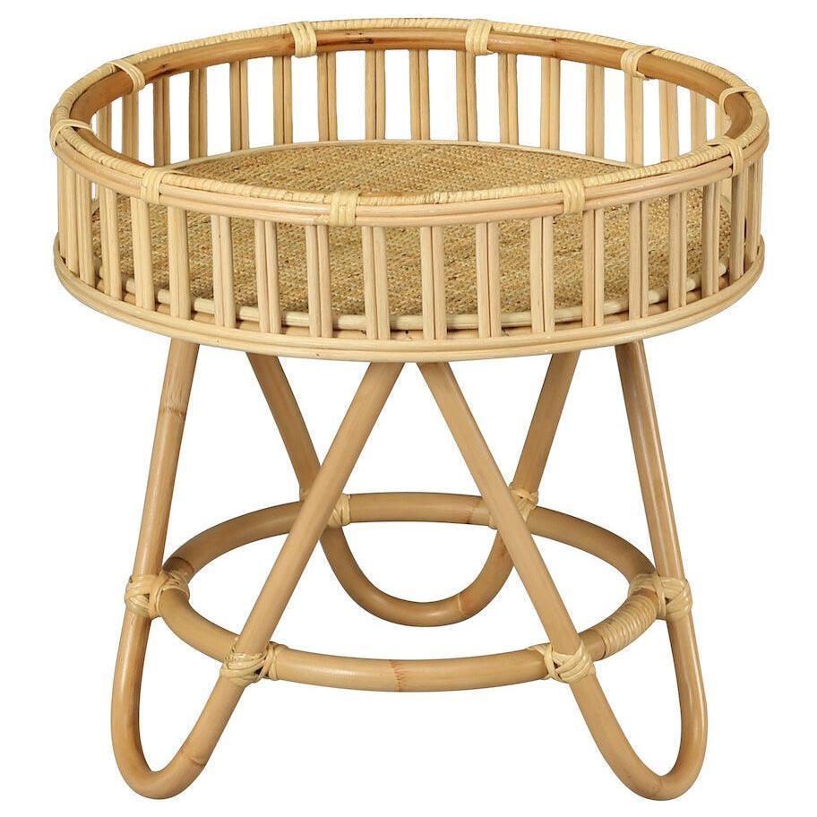 Rattan Tika Accent Table - Belle Escape