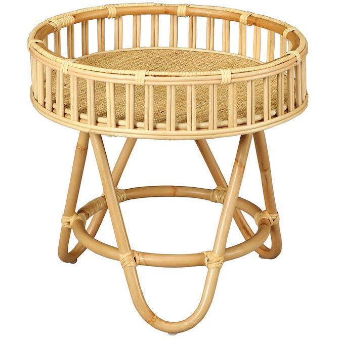 Rattan Tika Accent Table - Belle Escape