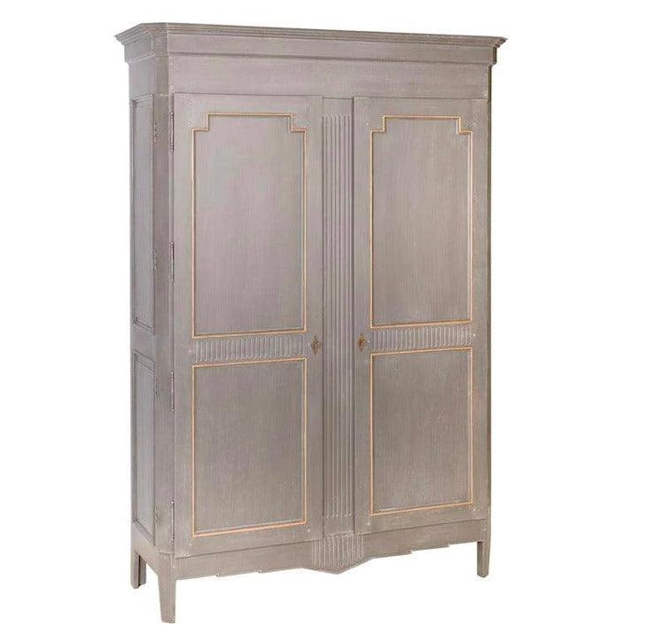 Regal French Carved Panel Armoire - Belle Escape