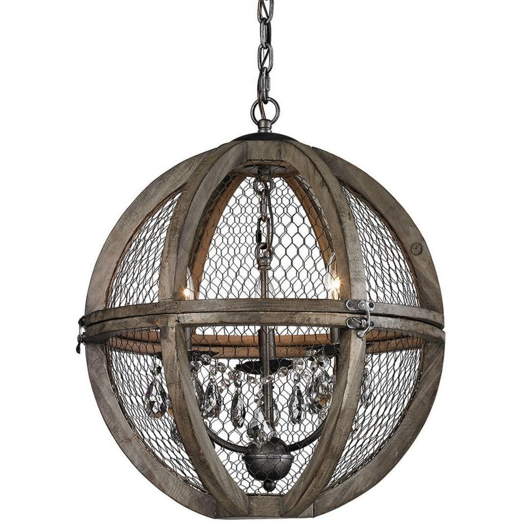 Renaissance Wire Mesh Chandelier - Belle Escape