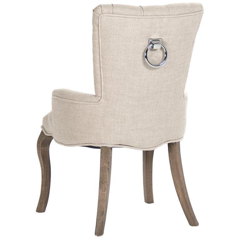 Ring Back Tufted French Chairs - Pair - Belle Escape