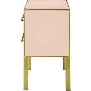 Rose Brass Accent Modern Chest - Belle Escape