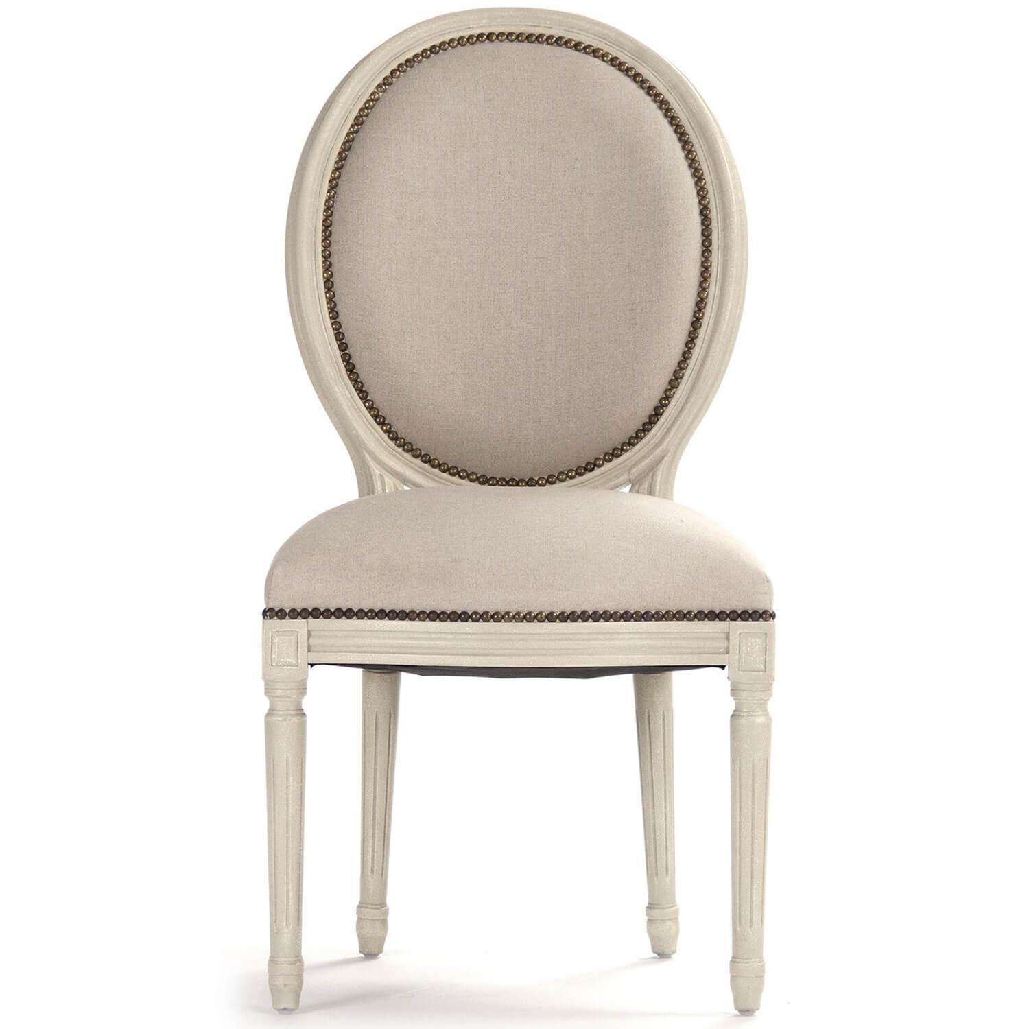 Round Back Medallion Side Chairs - Belle Escape