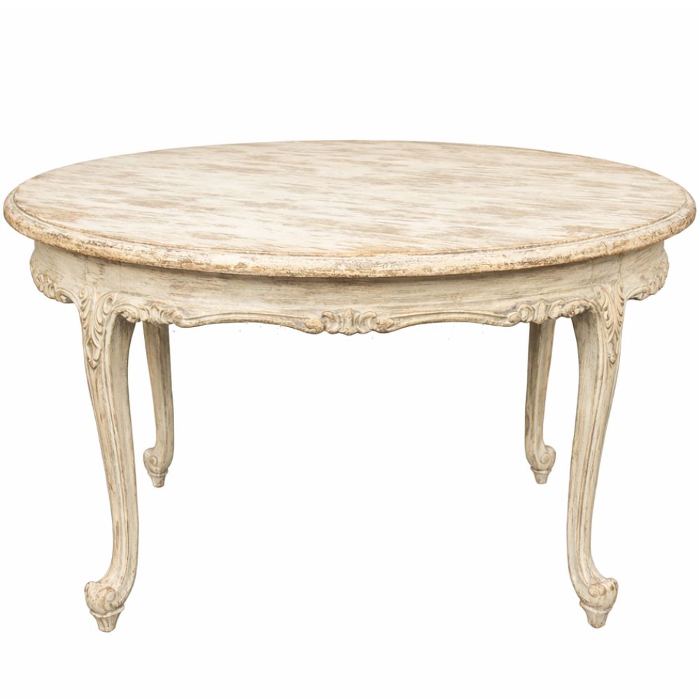 Antique White French Dejeuner Dining Table