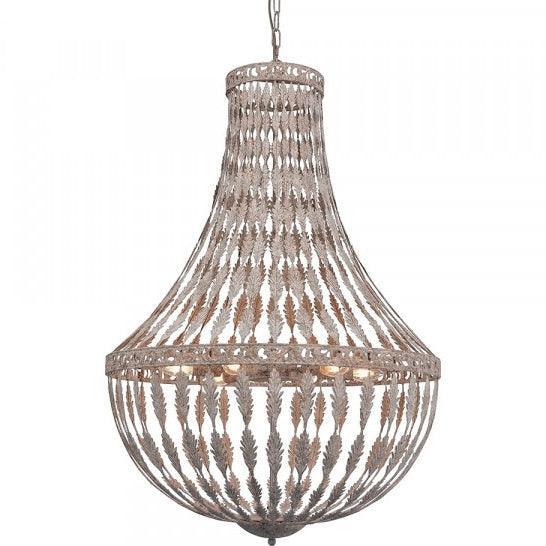 Royal Iron Rustic Leaf Chandelier - Belle Escape