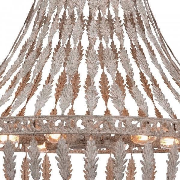 Royal Iron Rustic Leaf Chandelier - Belle Escape