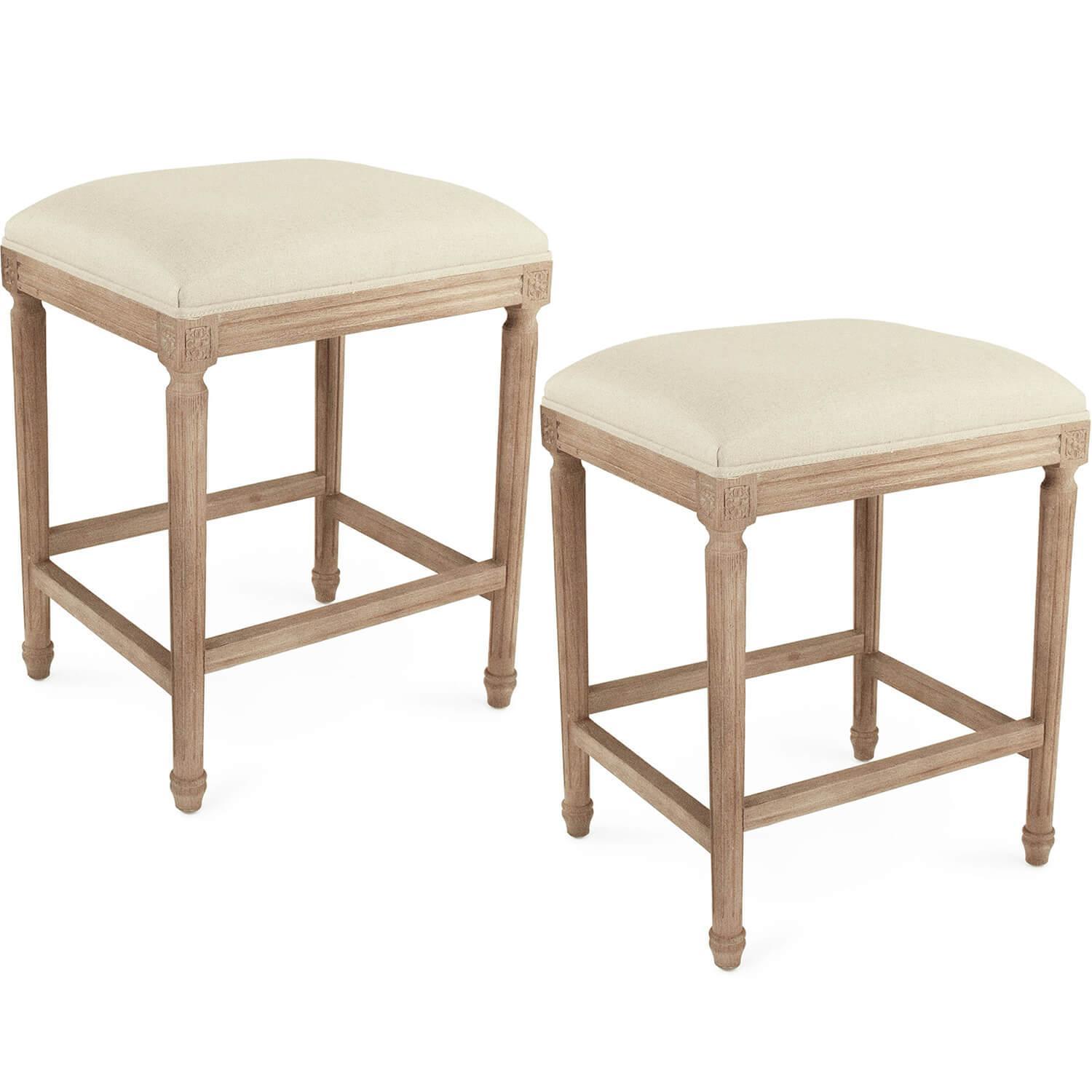 Royal Louis Oak Counter Stool - Belle Escape