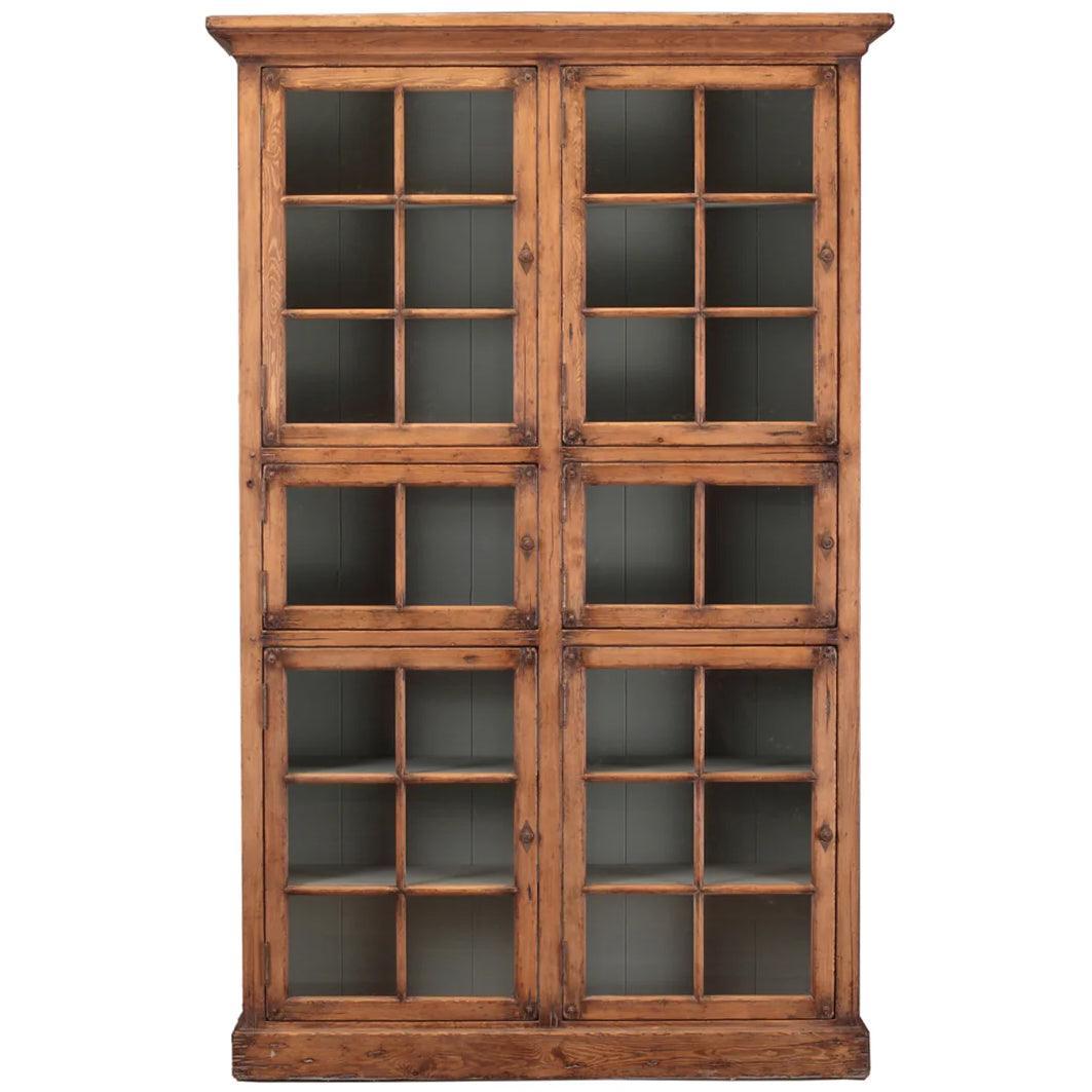 Rustic Glass Door Cabinet - Belle Escape