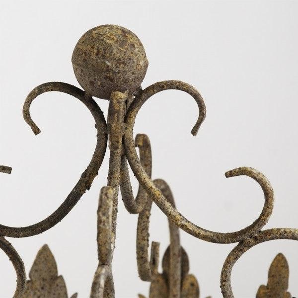Rustic Gold Metal Crown Lantern - Belle Escape