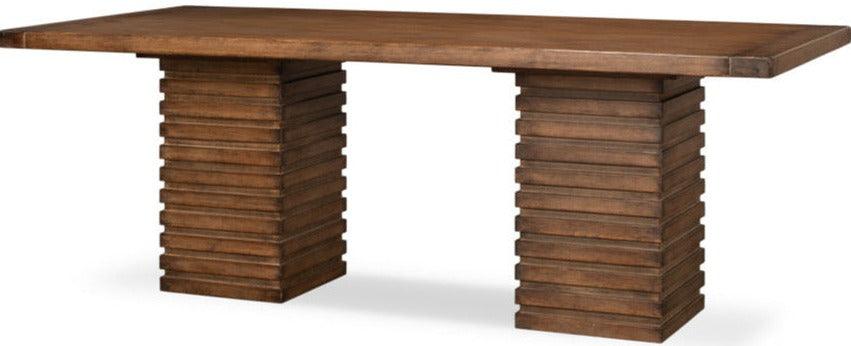 Rustic Mother Lode Stacked Dining Table - Belle Escape