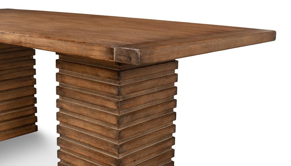 Rustic Mother Lode Stacked Dining Table - Belle Escape