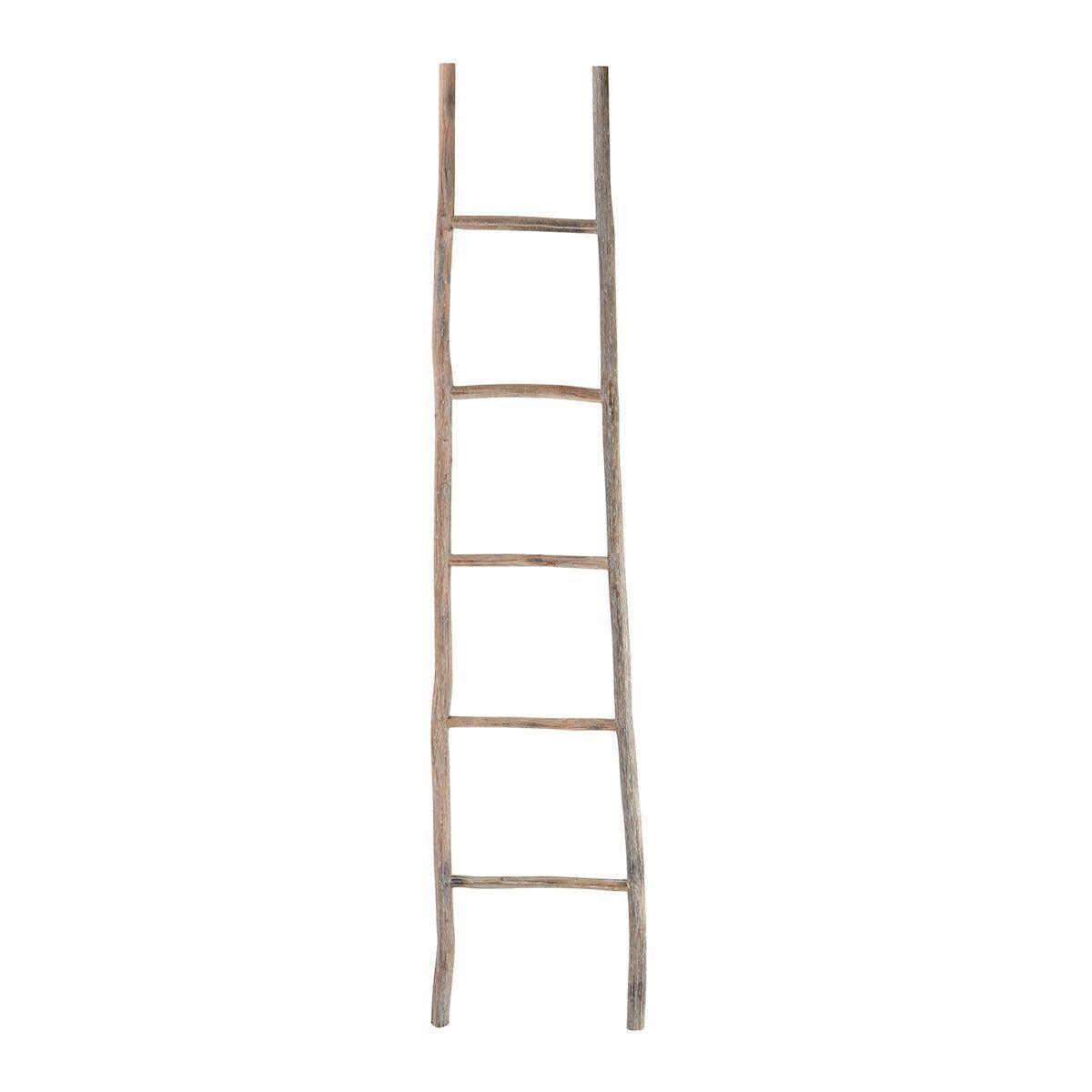 Rustic Natural Oak Wood Ladder - Belle Escape