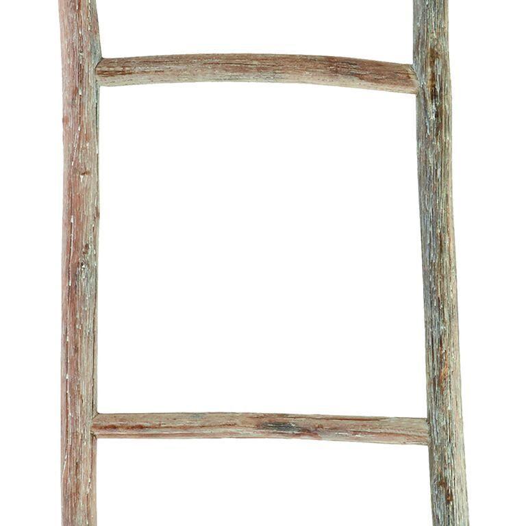 Rustic Natural Oak Wood Ladder - Belle Escape