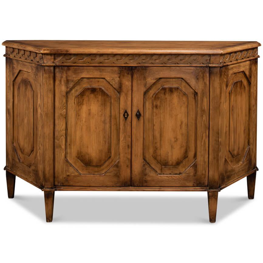 Rustic Wrenn Wood Carved Credenza - Belle Escape