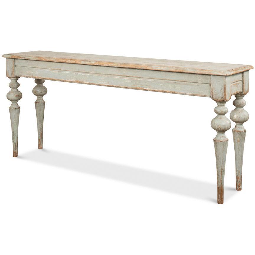 Sage Farmhouse Console Table - Belle Escape