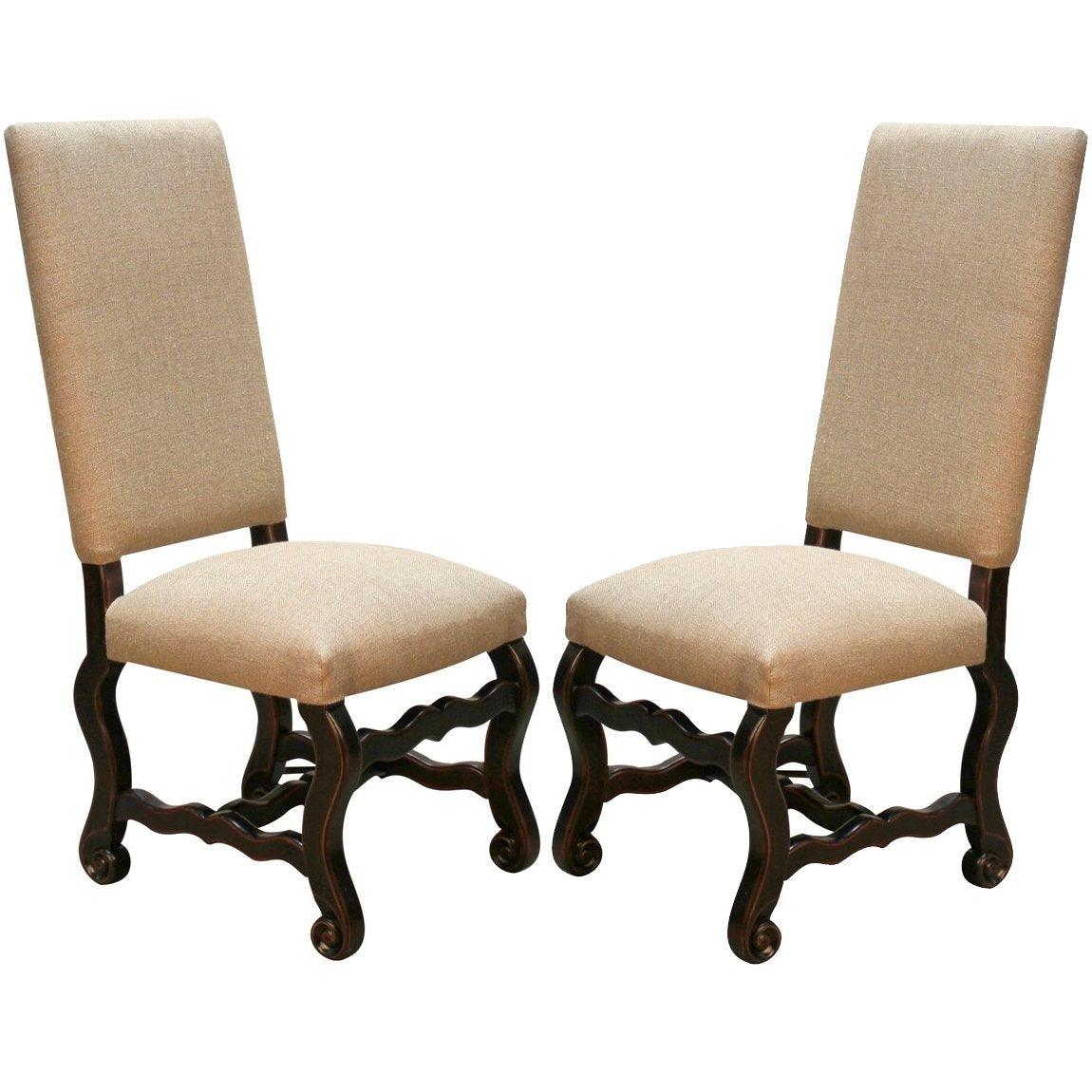 Scroll Leg Francesca Chairs - Belle Escape