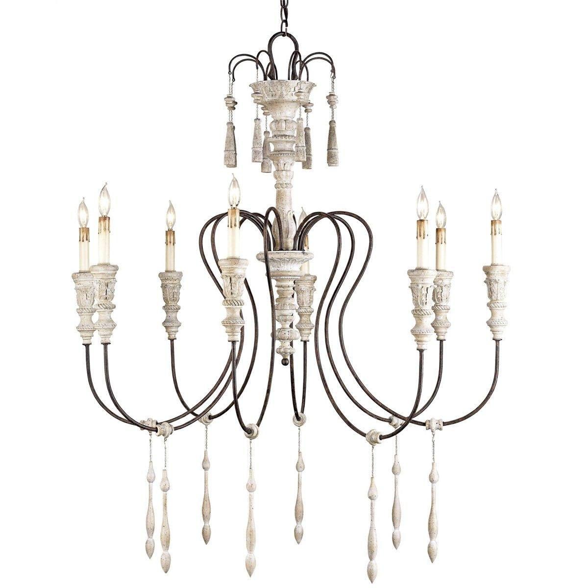 Shabby Chic and Iron Chandelier - Belle Escape