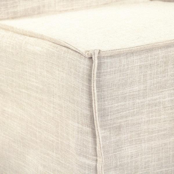 Shabby Chic Cream Fabric Accent Chair - Belle Escape