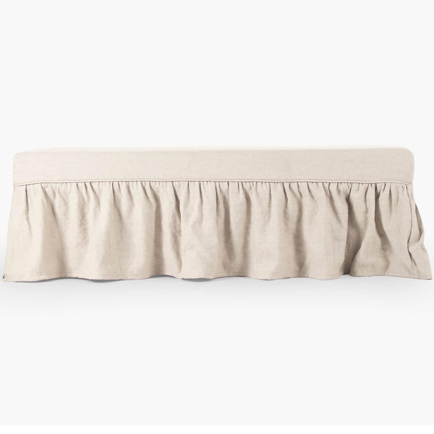 Shabby Chic Dust Ruffle Bench - Belle Escape