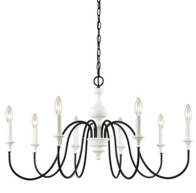 Shabby Chic White French Chandelier