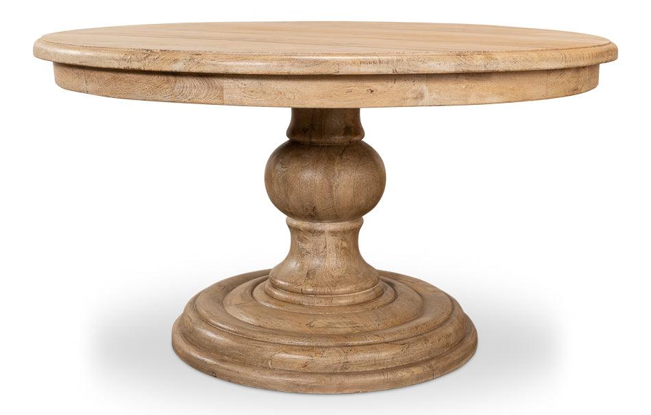 Sienna Farmhouse Round Dining Table - Belle Escape